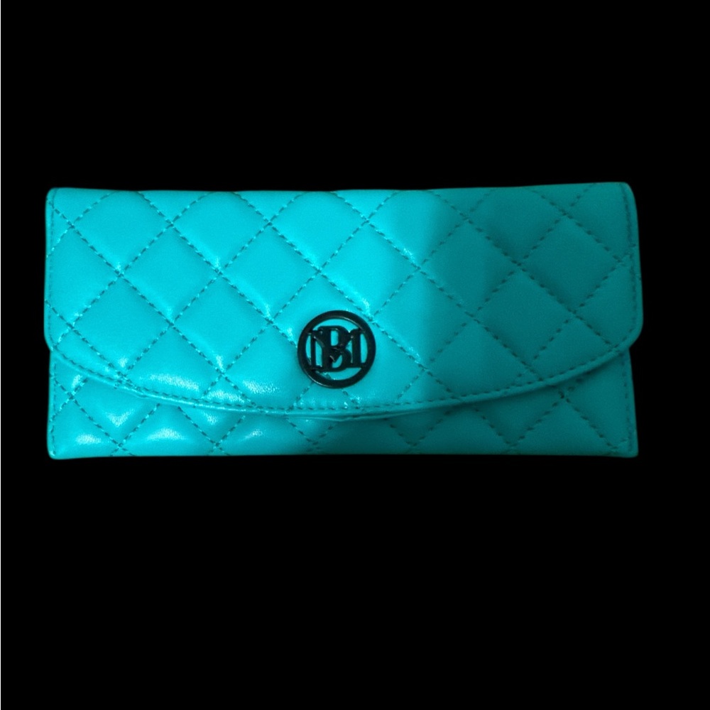 Chic Turquoise Quilted Clutch